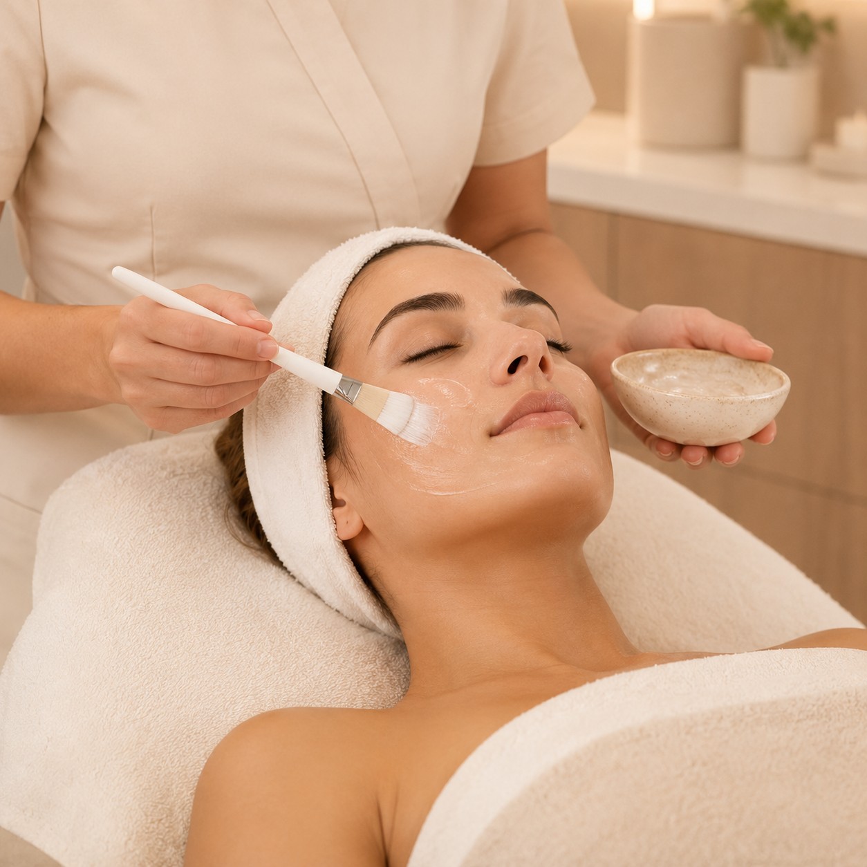 Tratamiento de skincare facial